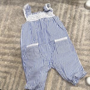 GAP Blue and White Striped Kids Romper